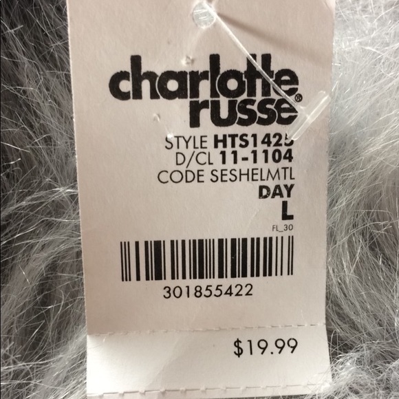 Charlotte Russe Crop Top Striped Zipper sz Large - Picture 8 of 8